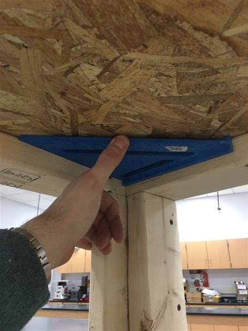 Check bottom of walls for square, while flipped upside down, before fastening subfloor to adjacent wall 